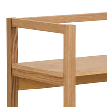 Load image into Gallery viewer, Ludza Bookcase Shelving Unit In Oiled Oak With 3 Shelves 93x80x40 cm
