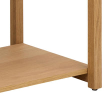 Load image into Gallery viewer, Ludza Bookcase Shelving Unit In Oiled Oak With 3 Shelves 93x80x40 cm
