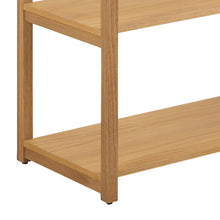 Load image into Gallery viewer, Ludza Tall Bookcase Shelving Unit In Oiled Oak With 3 Shelves 193x80x40 cm
