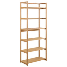 Load image into Gallery viewer, Ludza Tall Bookcase Shelving Unit In Oiled Oak With 3 Shelves 193x80x40 cm
