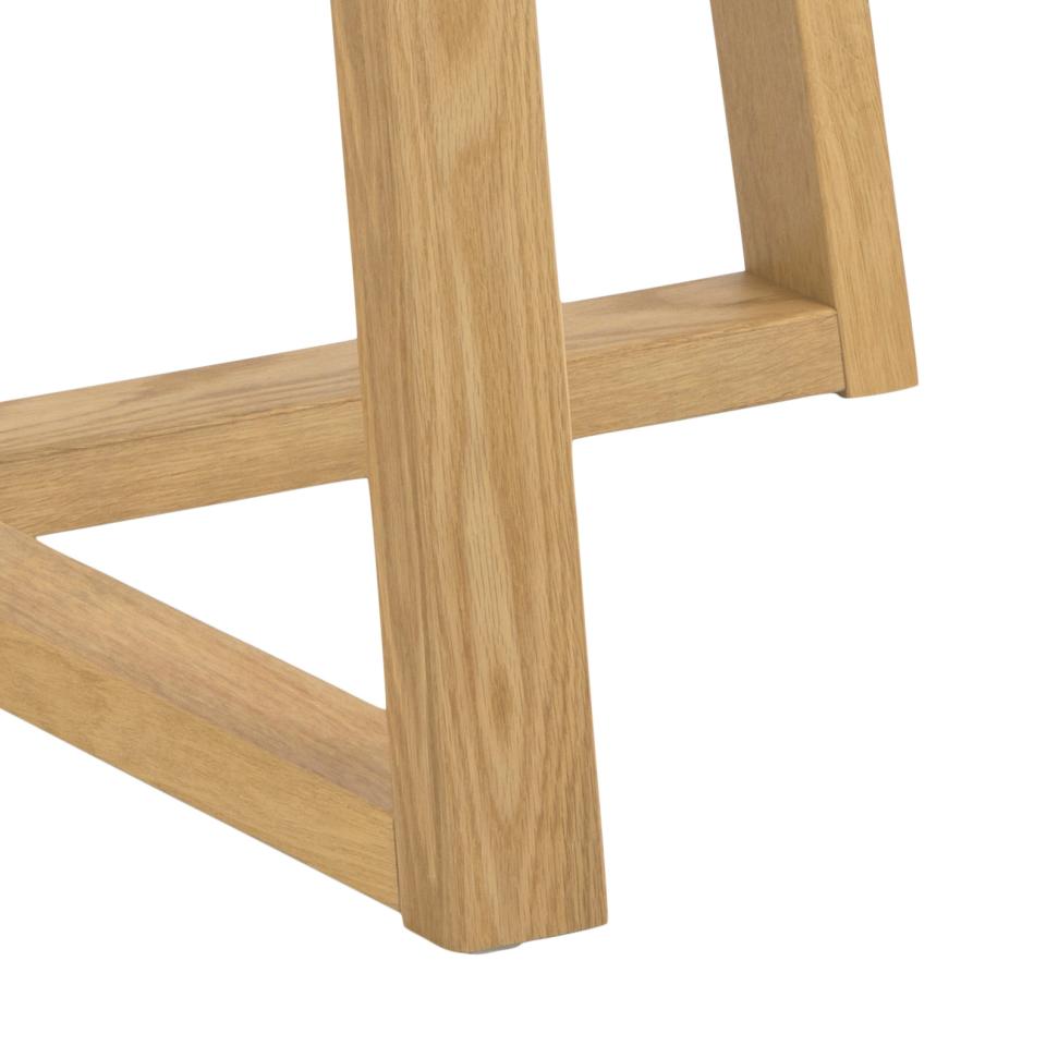 Wooden chair frame on a white background