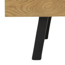 Load image into Gallery viewer, Close-up of a wooden surface with a black leg on a white background
