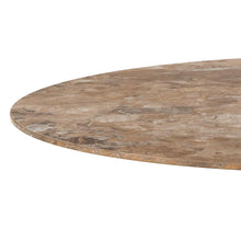Load image into Gallery viewer, Malta Brown Ceramic Bar Table With Steel Base Large Spacious 80cm Diameter
