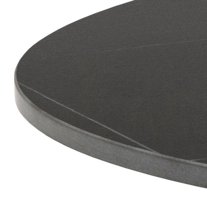 Malta Round Coffee Table With Black Ceramic Top 60cm