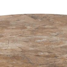 Load image into Gallery viewer, Malta Round Coffee Table With Brown Marble Effect Ceramic Top 60cm
