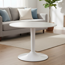 Load image into Gallery viewer, Malta Round Coffee Table With White Ceramic Top 60cm
