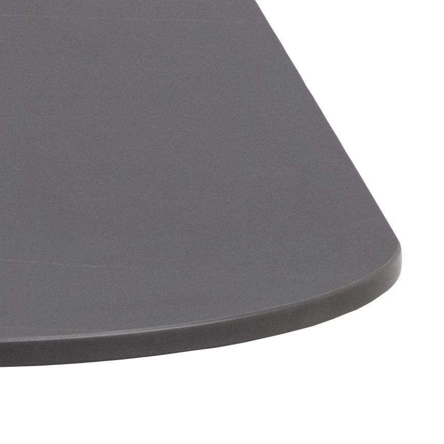 Malta Square Black Ceramic Designer Dining Table Curve Metal Base 90x90cm