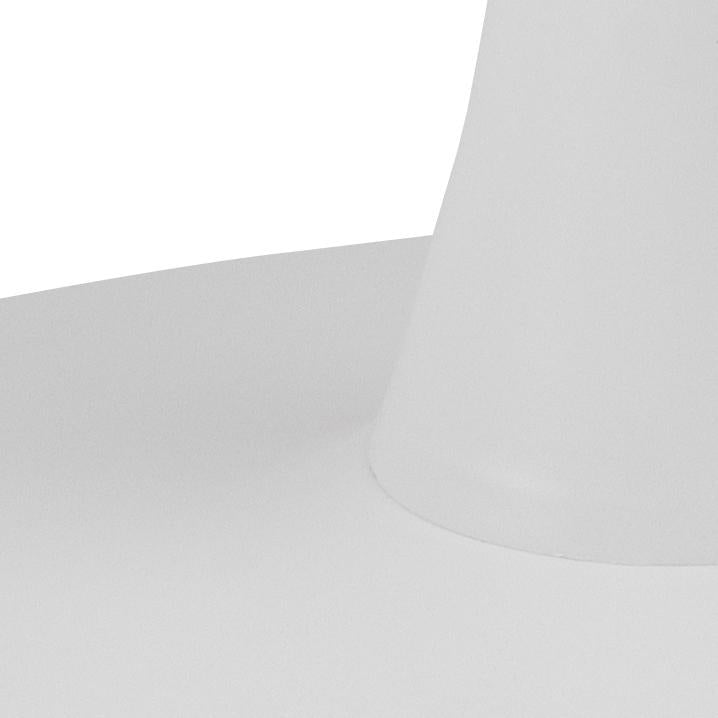 Malta Square White Ceramic Designer Dining Table Curve Metal Base 90x90cm
