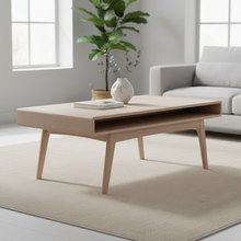 Load image into Gallery viewer, marte coffee table in a modern home with a plant and book on top
