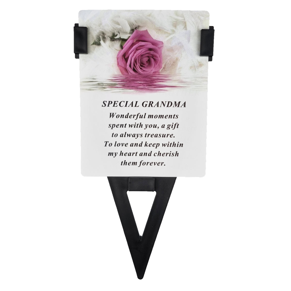Grandma Laminated Memorial Funeral Grave Card With Special Message
