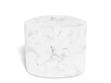 Load image into Gallery viewer, Mice Coffee Side Table Set In White Marble Versatile Space Saving 2pcs 33x48x40

