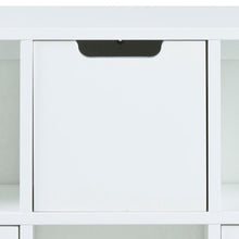 Load image into Gallery viewer, Mitra White Shelving Unit With 3 Shelves And Drawers 58x18x39 cm
