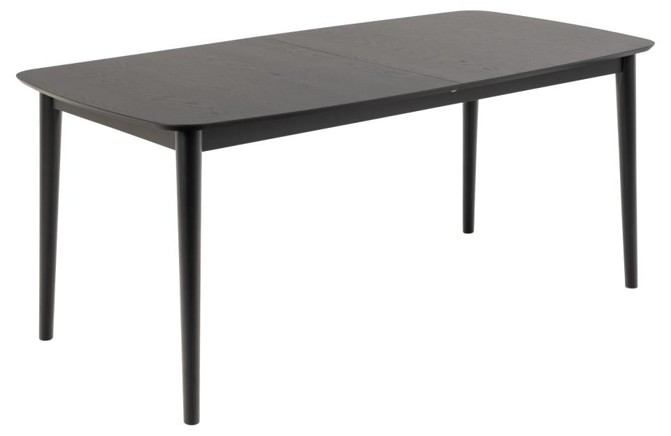 Montreux Extendable Large Rectangle Black Oak Dining Table 180/219cm Extending Top