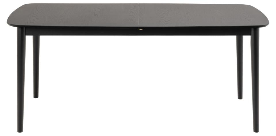 Montreux Extendable Large Rectangle Black Oak Dining Table 180/219cm Extending Top