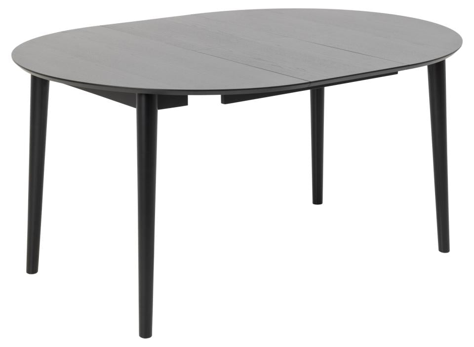 Montreux Round Extendable Black Oak Dining Table 115/154cm Extending Top