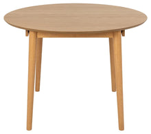 Load image into Gallery viewer, Montreux Extendable Round Oak Dining Table 115/154cm Extending Top
