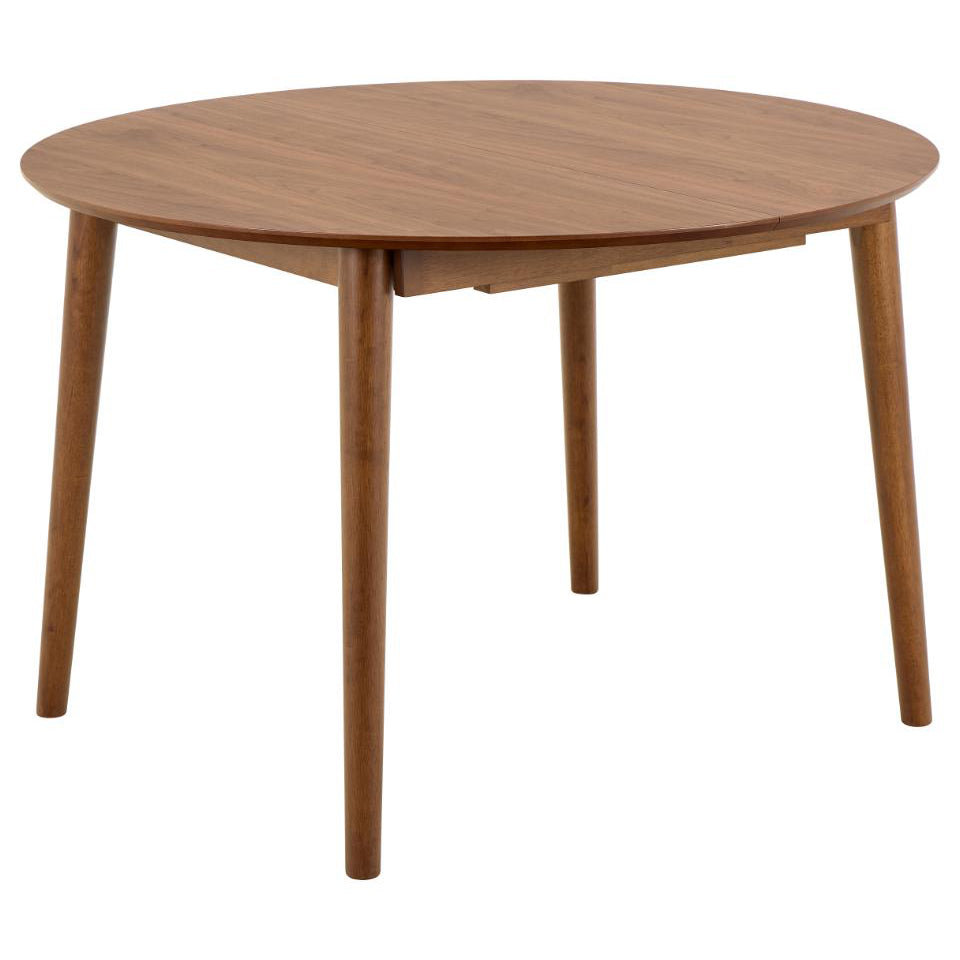 Montreux Round Extendable Walnut Dining Table 115/154cm Extending Top