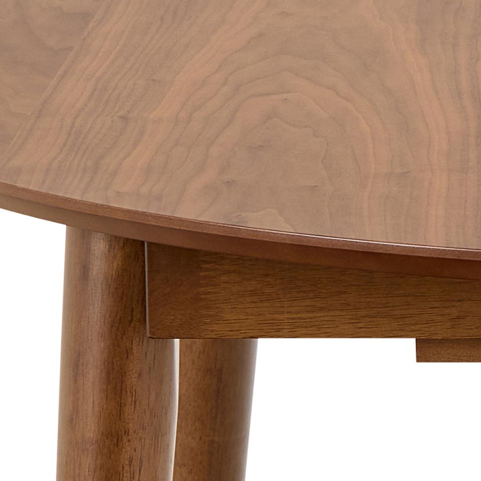 Montreux Round Extendable Walnut Dining Table 115/154cm Extending Top