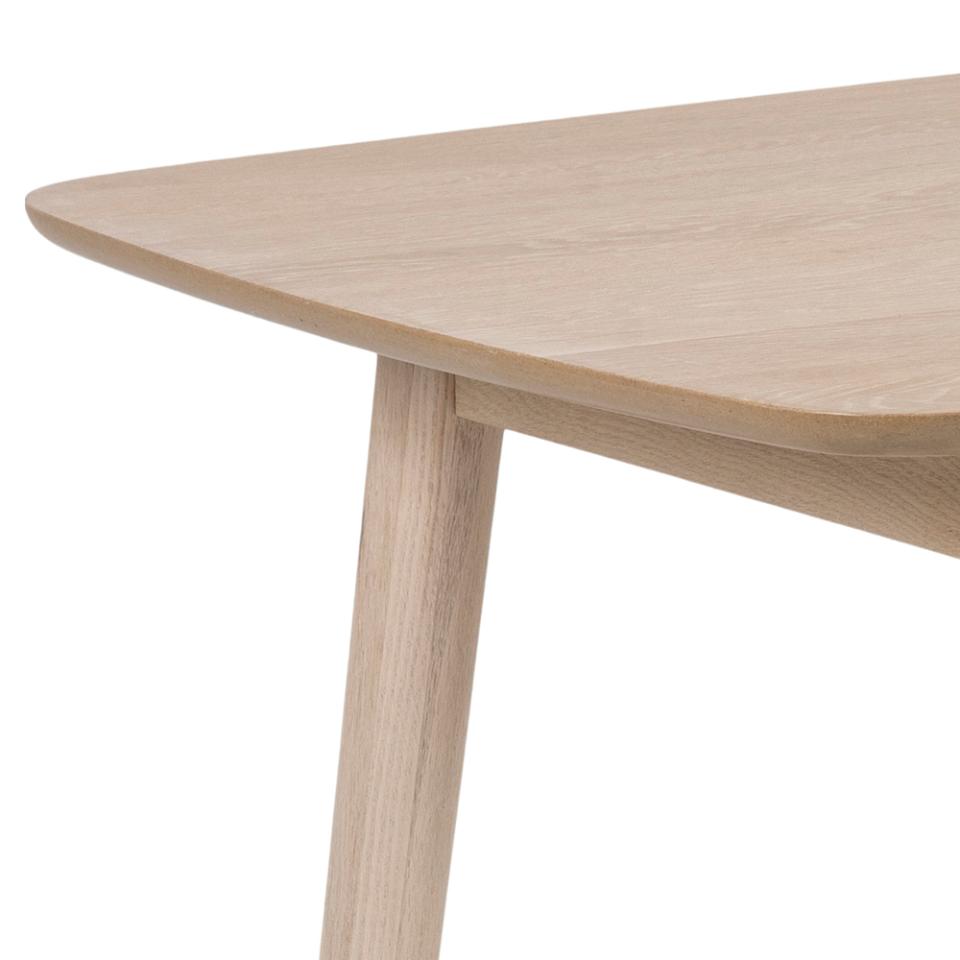 Negano Chene Designer White Oak Rectangle Dining Table 4/6 Seats 150x80cm