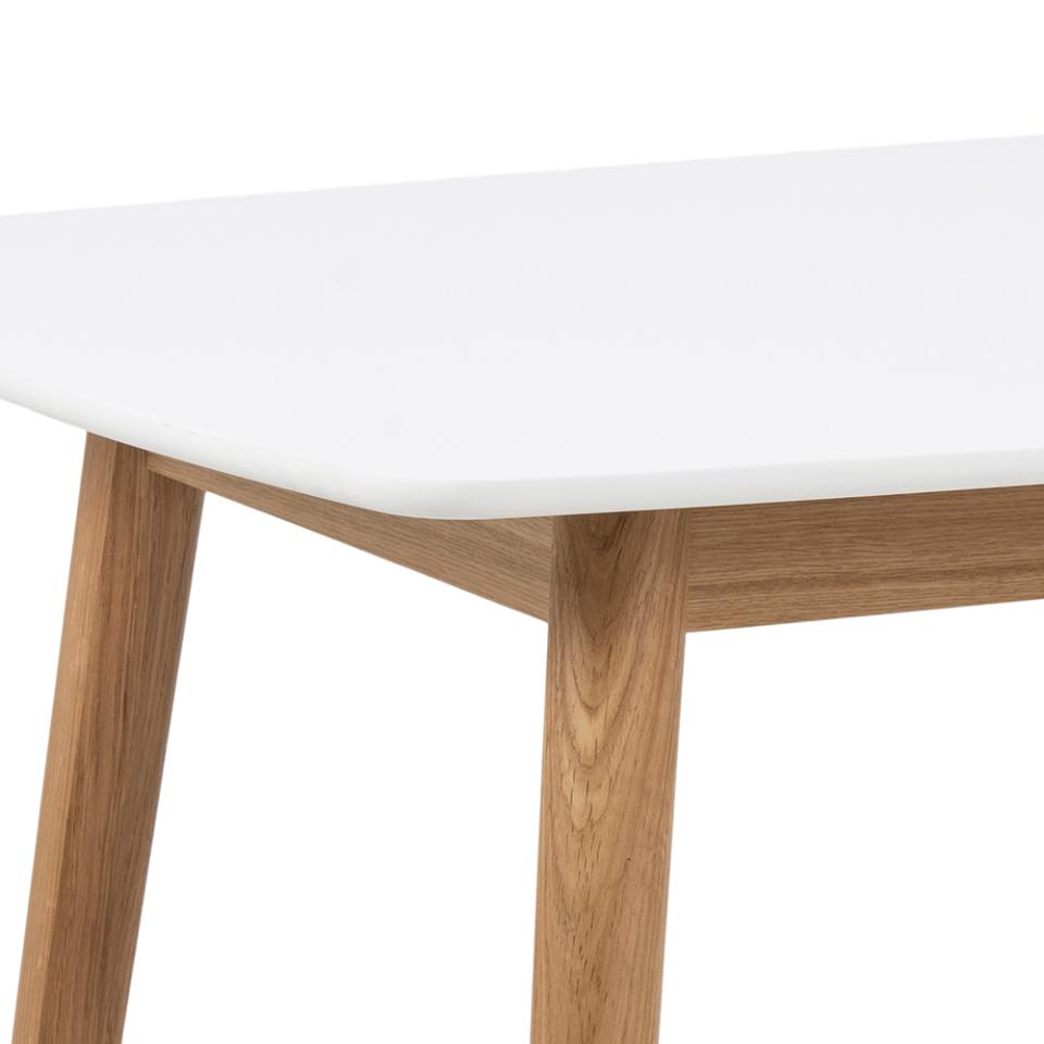 corner of a wooden table