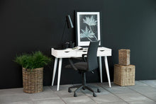 Load image into Gallery viewer, Neptun Bureau Office Desk In White With Metal Legs 110x50cm
