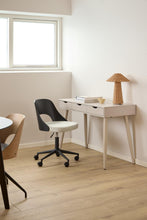 Load image into Gallery viewer, Neptun Grey Bureau Office Desk With 3 Drawers and Metal Legs 110cm

