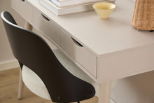 Load image into Gallery viewer, Neptun Grey Bureau Office Desk With 3 Drawers and Metal Legs 110cm

