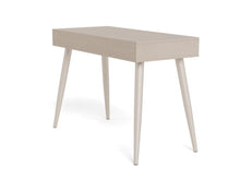 Load image into Gallery viewer, Neptun Grey Bureau Office Desk With 3 Drawers and Metal Legs 110cm
