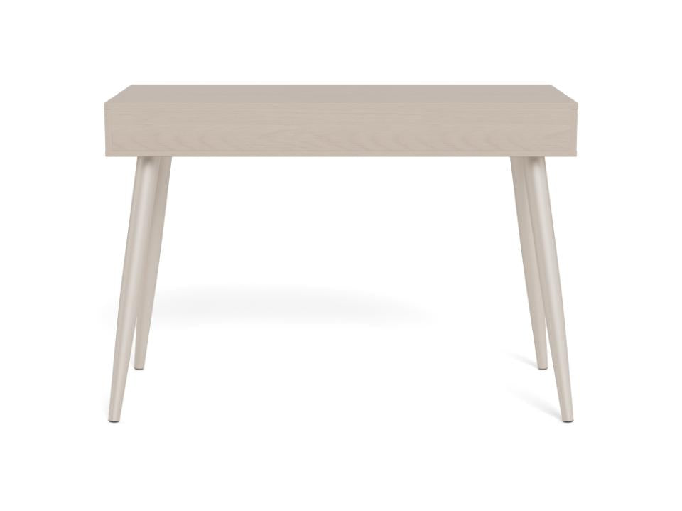 Neptun Grey Bureau Office Desk With 3 Drawers and Metal Legs 110cm