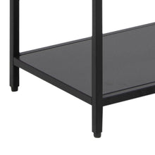 Load image into Gallery viewer, Newcastle Tall Metal Bookcase Shelving Unit Black With 5 Shelves 69x30x185cm
