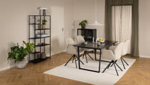 Load image into Gallery viewer, Newcastle Black Display Cabinet With 2 Glass Doors &amp; 2 Metal Shelves 80x40x99cm
