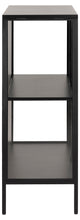 Load image into Gallery viewer, Newcastle Black Display Cabinet With 2 Glass Doors &amp; 2 Metal Shelves 80x40x99cm
