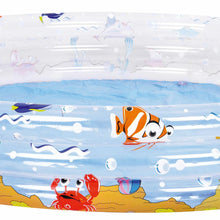 Load image into Gallery viewer, Round Paddling Pool Bright Colour Underwater Ocean Animals Theme 3 Ring Pool Large 150cm 5 ft Inflatable Family Pool
