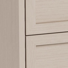 Load image into Gallery viewer, Close-up of a light beige wood cabinet or drawer front with a visible grain texture and a horizontal seam.
