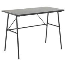 Load image into Gallery viewer, Pascal Office Desk Table In Black With Solid Metal Legs 100x55x75cm
