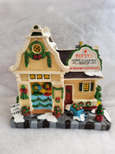 Load image into Gallery viewer, Light Up Patty's Shop Christmas Village Scene Traditional Winter Large Miniature 19x18cm
