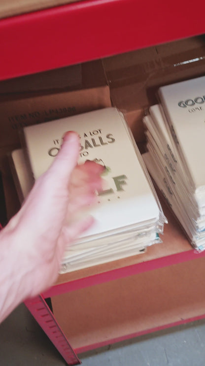 A5 Novelty Design Hardback Golf Notebook - It Takes A Lot of Balls to Golf