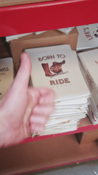 A5 Novelty Design Hardback Horse Riding Notebook - Born to Ride
