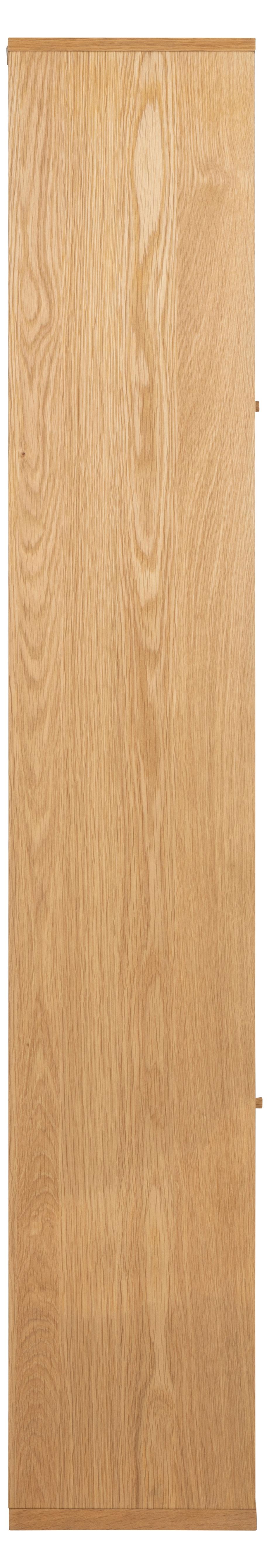 Wooden door with a light brown finish