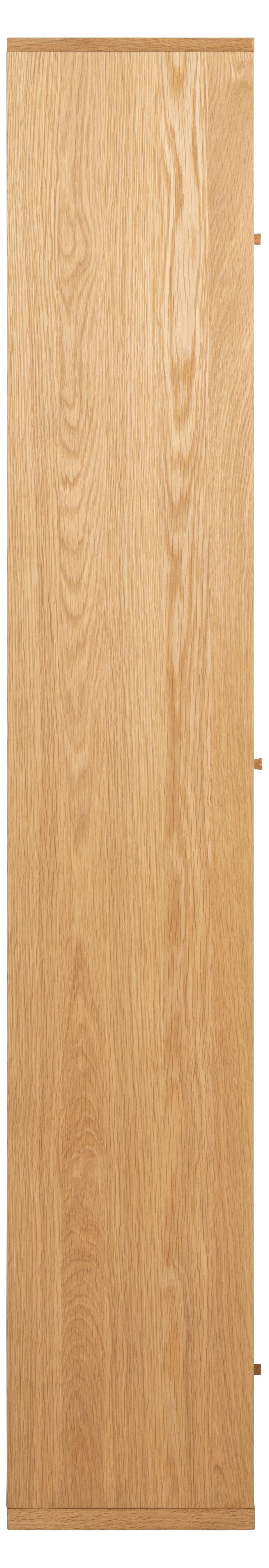 Wooden door with a light brown finish