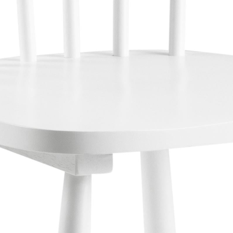 Riano White Dining Chair With Wide Base And High Back, Set Of 2 Chairs