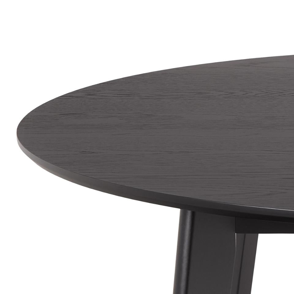 Roxby Round 120cm Black Dining Table Luxury Home Interior Design Furniture