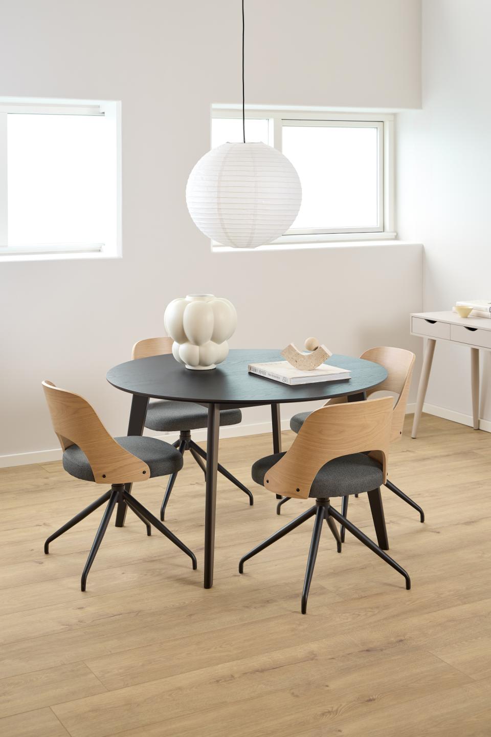 Roxby Round 120cm Black Dining Table Luxury Home Interior Design Furniture