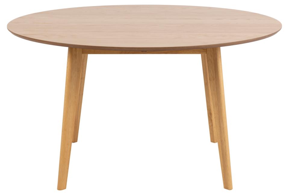 Roxby Round Large Oak Stained Dining Table Large 140cm Spacious Top