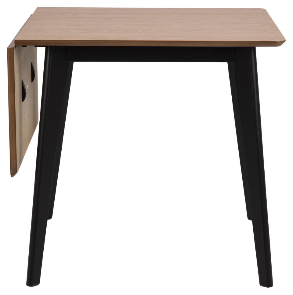 Roxby Square Space Saving Dining Table Oak Veneer 80/120x80x76 cm 2/6 Seats