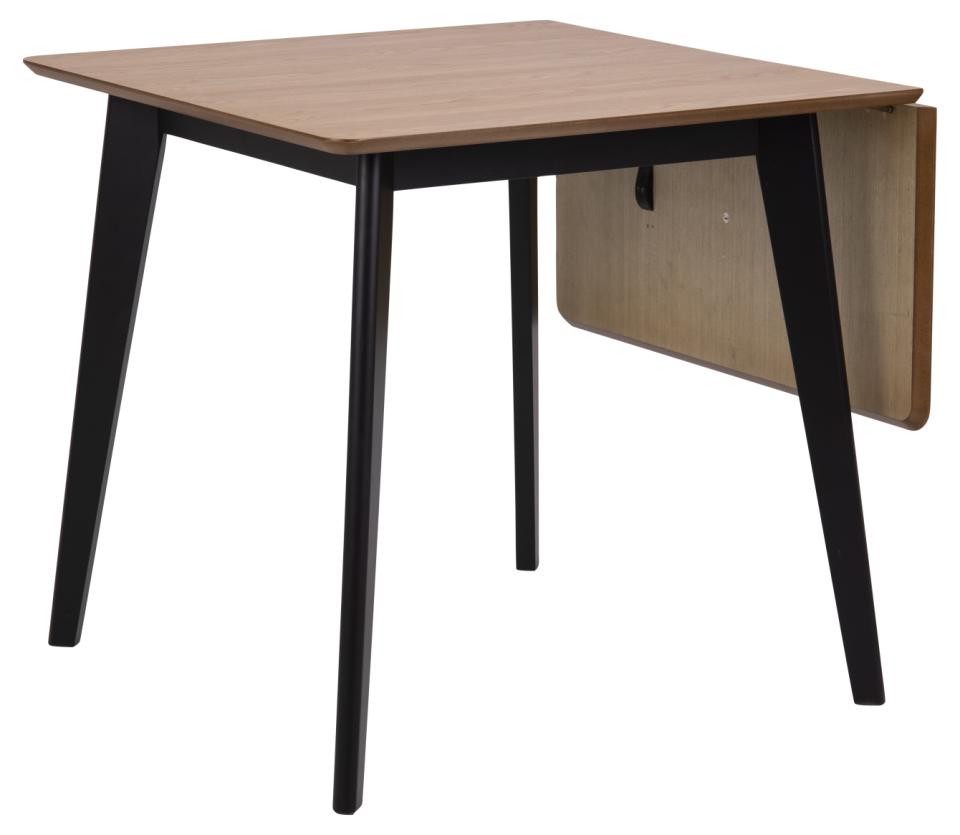 Roxby Square Space Saving Dining Table Oak Veneer 80/120x80x76 cm 2/6 Seats