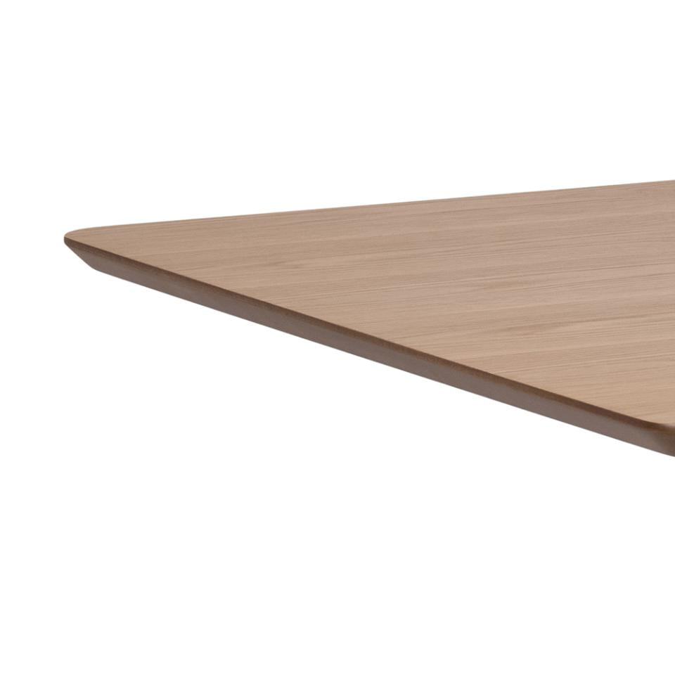 Roxby Square Space Saving Dining Table Oak Veneer 80/120x80x76 cm 2/6 Seats