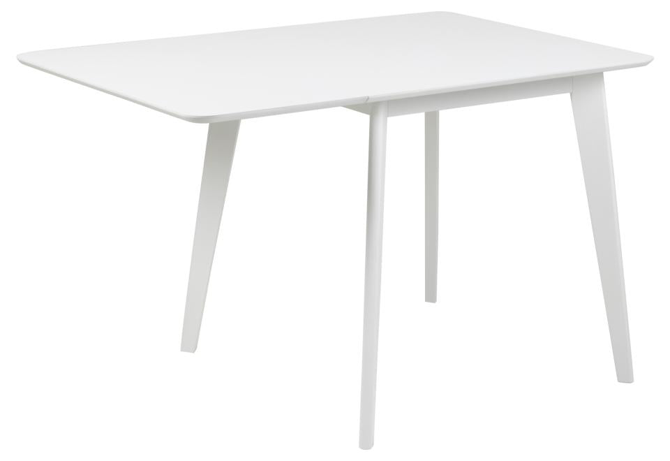 Roxby Square Space Saving Dining Table White 80/120x80x76 cm 2/6 Seats