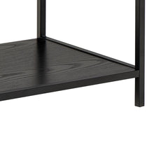 Load image into Gallery viewer, Seaford Bookcase Unit With 2 Drawers, 3 Black Shelves And Metal Frame 114x35x78 cm
