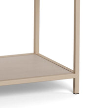 Load image into Gallery viewer, Seaford Bookcase Unit With 2 Drawers, 3 Grey Shelves And Metal Frame 114x35x78 cm
